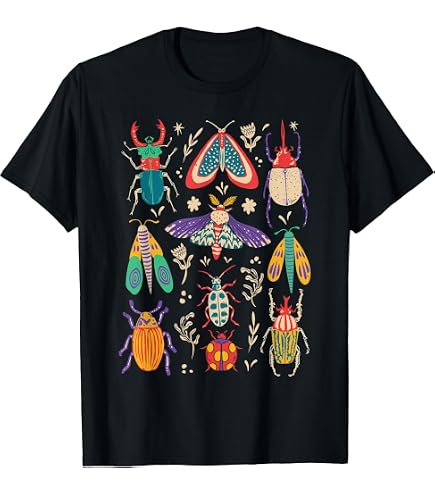 Amazon.com: Bug Lover Collage Pattern T-Shirt Insect Lovers Kids
